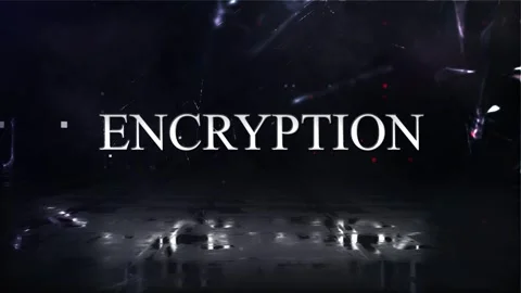 Encryption Technology Word Stock Footage 318780842