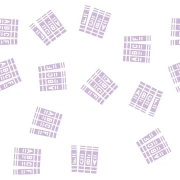 Encyclopedia book glyph vector seamless pattern 스톡 일러스트