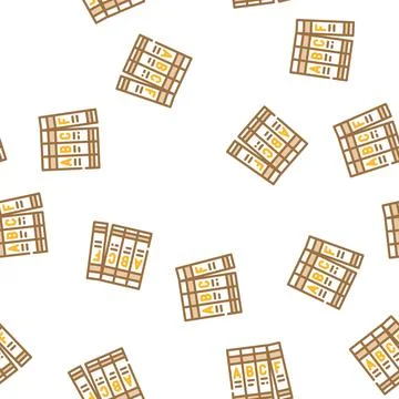 Encyclopedia book vector seamless pattern 스톡 일러스트