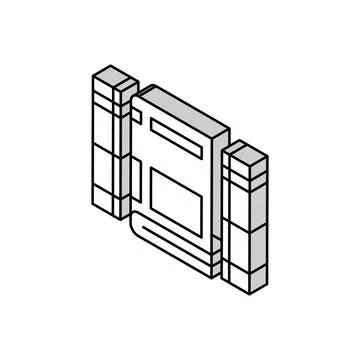 Encyclopedia educational book isometric icon vector illustration Stock Illustration