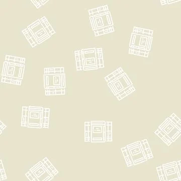 Encyclopedia educational book line seamless pattern Stock Illustration