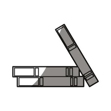 Encyclopedia library books knowledge shadow 스톡 일러스트
