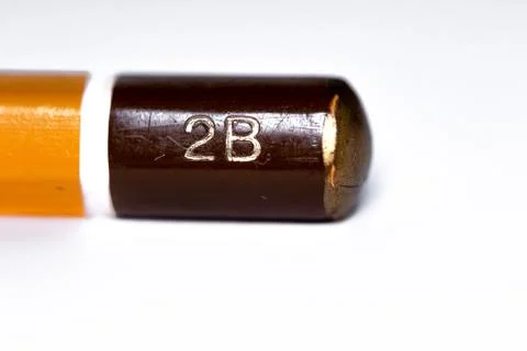 End of a 2B pencil Stock Photos