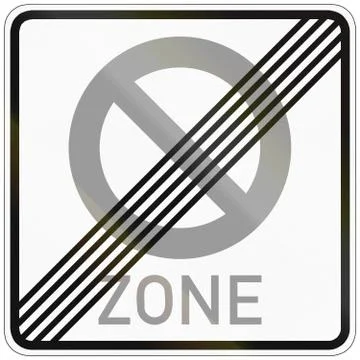 End Of 30-Zone Illustrazione stock