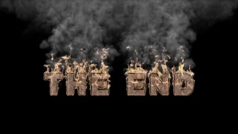 The End with alpha channel 库存影片 83337939