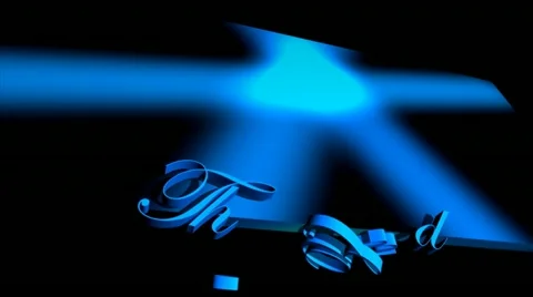 The End. Animated letters of the word Stock Footage 22095587