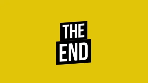 The End Animation Stock Footage 254466413