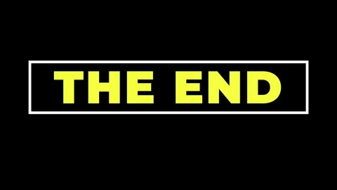 The End Animation Stock Footage 254466639