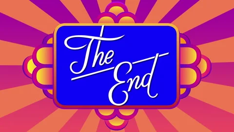 The End in an Art Deco Style Stock Footage 279392985