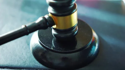 End of Auction - Hammer Strike Stock Footage 292637023