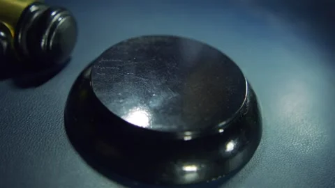 End of Auction - Hammer Strike Stock Footage 292637183