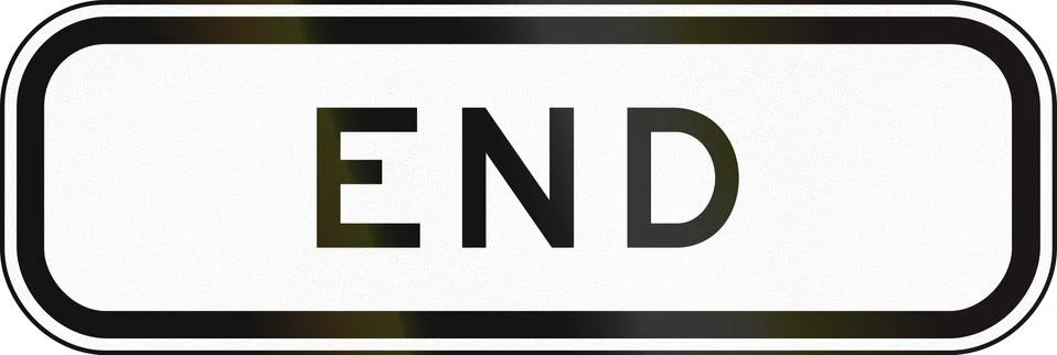 End in Australia Stock Illustration