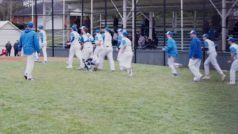 End of baseball game Stock Footage 152795245