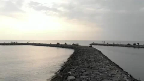 At the end of the beach 動画素材 233871447