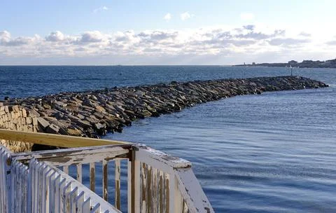 End of Bearskin Neck Stock Photos