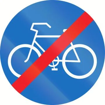 End Of Bike Path in Austria Illustrazione stock