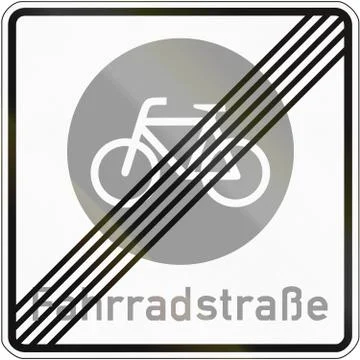 End Of Bike Road Stock Illustration