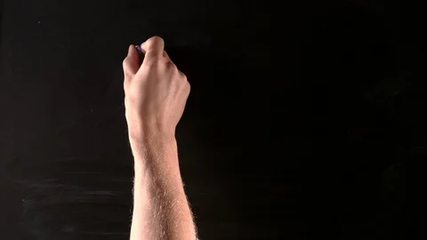 The End on blackboard Stock Footage 70749850