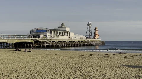 End Of Bournemouth Pier Stock Footage 218634095