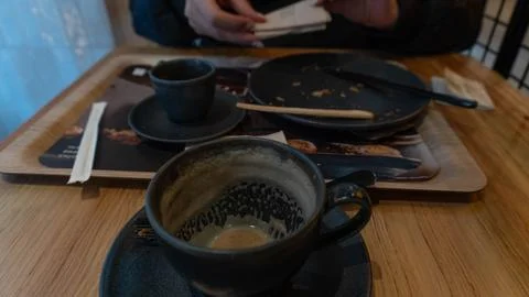 The end of breakfast Stock Photos