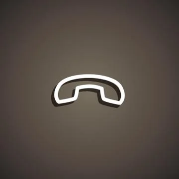 End Call Icon Stock Illustration