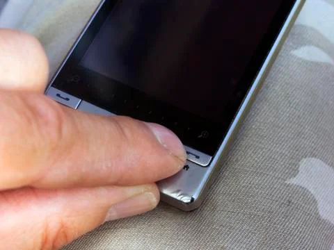 End of call Stockfoto's