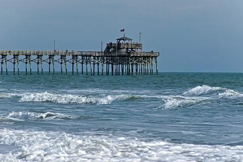 End of Cherry Grove Pier Stock Photos