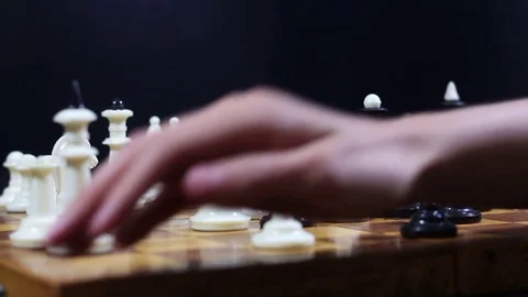 End of a chess game Stock Footage 77279263