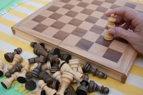 End of a Chess Game Foto stock