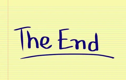 The End Concept Illustrazione stock