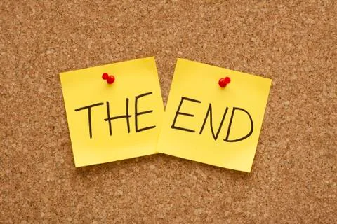 The end concept Stock Photos
