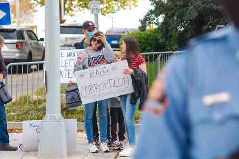 "End Corruption" sign Stock Photos