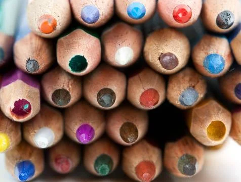 End of crayons end of crayons in a bunch of related Copyright: xZoonar.com... Stock Photos