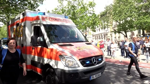 End of the CSD Parade in Hanover Stock Footage 109448801