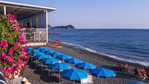 End of the day at the beach Fotos de archivo