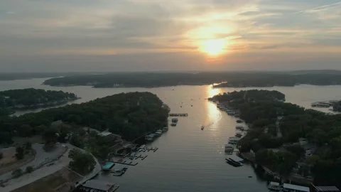 End of Day in the Ozarks 库存影片 201263886