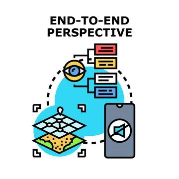 End to end perspective illustrating comprehensive monitoring Stock Illustration