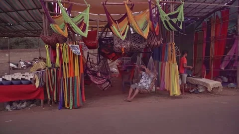 The end of the flea market in India. Stock Footage 295632007