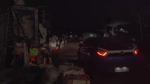 The end of the flea market in India. Stock Footage 295633665