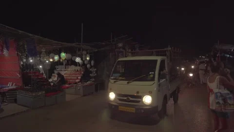 The end of the flea market in India. Stock Footage 295633752