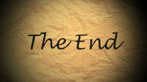 The End Stock Footage 27648378