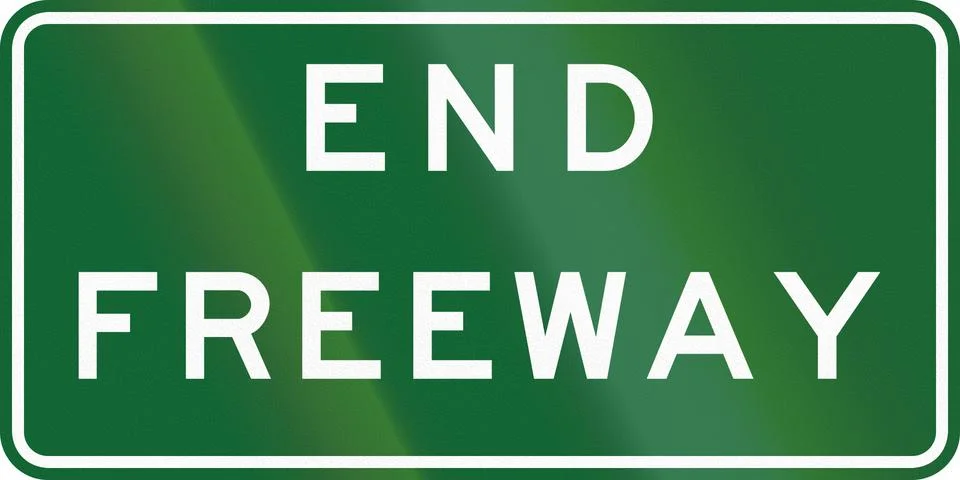 End Freeway In Australia Stock Illustration