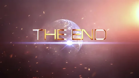 The End futuristic cinematic sci-fi outro stock video footage 스톡 동영상 138911769