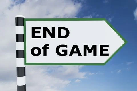End of Game concept Illustrazione stock
