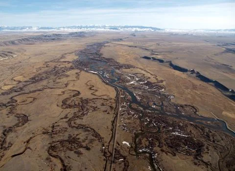 End of the great plains Stock Photos