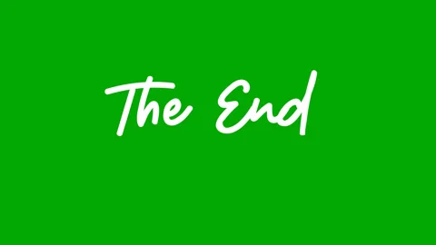The end green screen Stock Footage 293681756