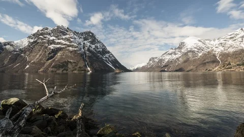 End of Hjorundfjord Stock Footage 88309743