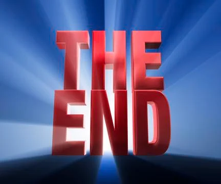 The end Stock Illustration