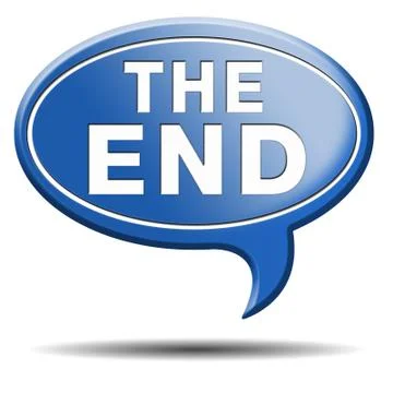 The end Stock Illustration