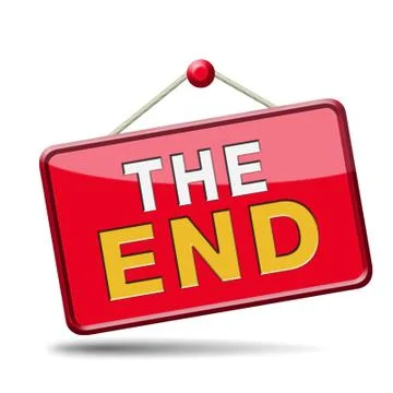 The end Stock Illustration